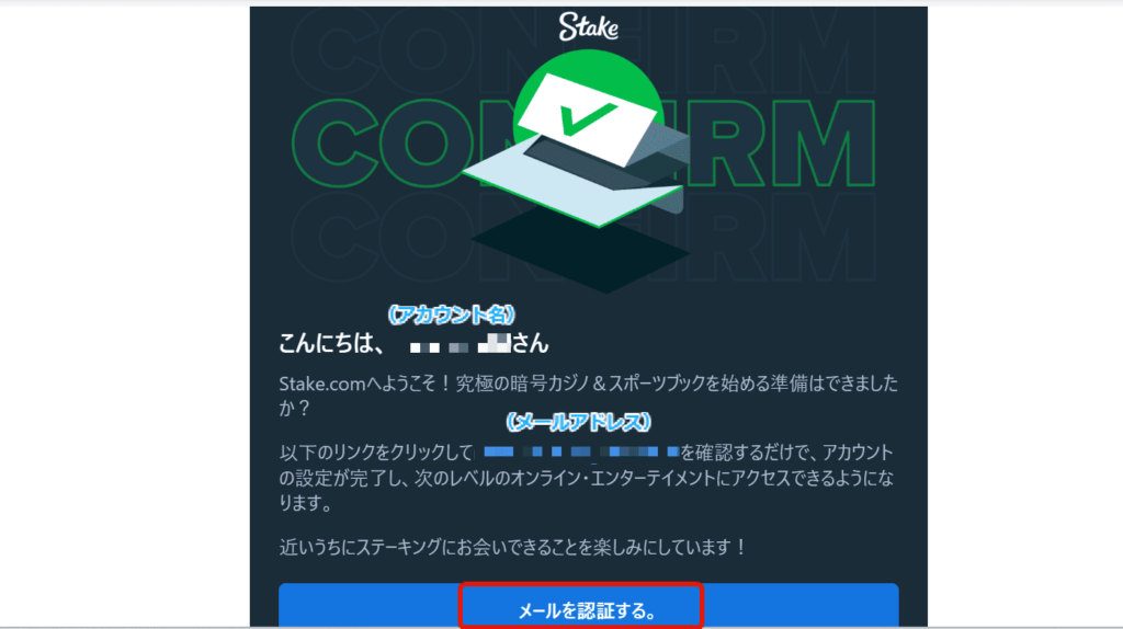ステークカジノ登録画面4